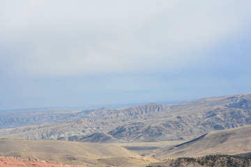 Blue skies and open area in the Rockies