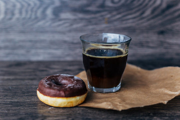 Coffee and donut