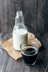 Milk and coffee