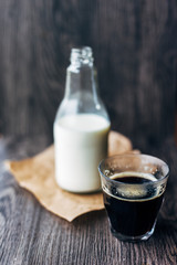 Milk and coffee