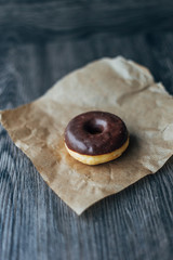 Tasty donut on a table