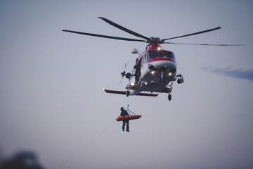 Rescue Helicopter - obrazy, fototapety, plakaty