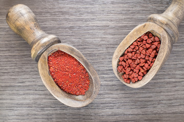 Annatto seeds and powder- Bixa orellana
