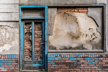 Naklejka premium Bricked Up Doorway 