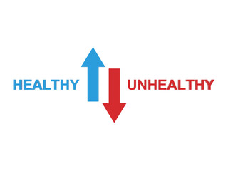 Healthy vs Unhealthy - 3D Rendered Image