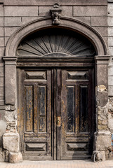 Naklejka premium interesting old door