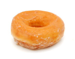 sugary donut isolated on a white background
