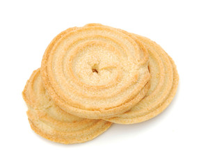 sweet cookies isolated on a white background