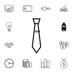 Line tie icon. Set of business element. Premium quality graphic design. Signs, outline symbols collection, simple thin line icon for websites, web design, mobile app, info graphics