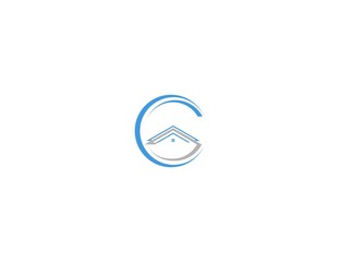 Letter C Home Roofing Property Business Logo