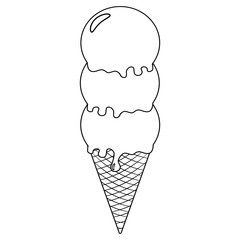 Delicious outline icecream