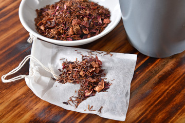 Strawberry infused rooibos tea
