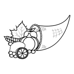 thanksgiving outline object