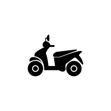 Motor scooter icon. Illustration of transport elements. Premium quality graphic design icon. Simple icon for websites, web design, mobile app, info graphics