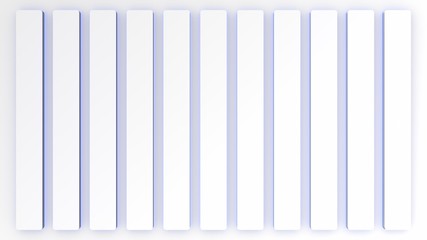 Blue Light pattern grid white background. 3d rendering