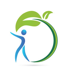 Health nature vector icon identity card