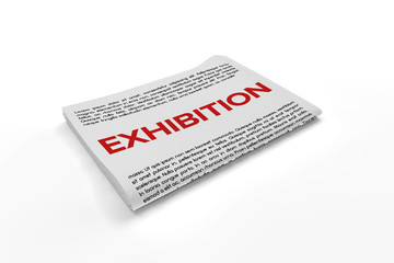 Exhibition on Newspaper background