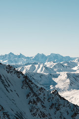 Winter walk in mountains of Zailiysky Ala Tau Almaty Kazakhtan