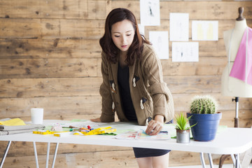Fashion designer who thinks design proposal