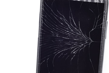 Cracked Touch Screen Phone, background, texture