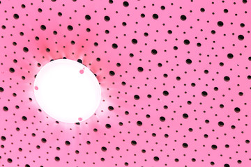 Plastic background with circles, red tone, great for design. Tex