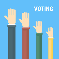 Fototapeta premium Voting elections results. Infographics elements. Vector