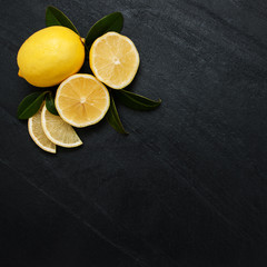 Fresh ripe lemons