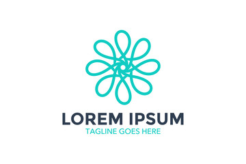 dermatology logo. vector illustration. editable