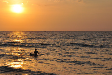 Sea sunset ocean