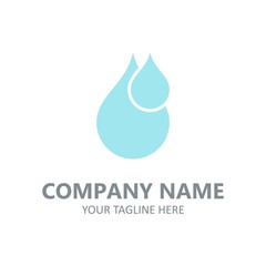 Water logo element vector illustration emblem nature