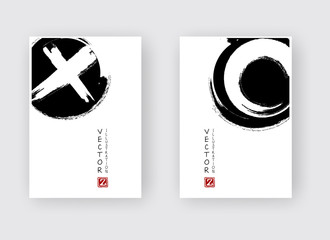 vector black ink brush stroke