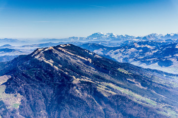 Fototapeta na wymiar Swiss alps near Rigi