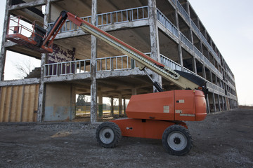 Boom Lift Construction Site