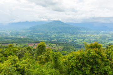 Obraz premium Phu Pa Por a new tourist attraction of the province are located in the Pha Wai village, Puan Phu. Nong Hin District, Loei, Thailand