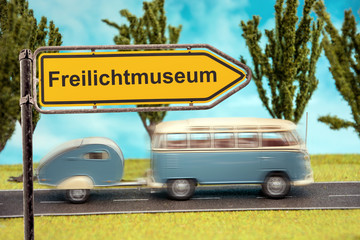 Schild 154 - Freilichtmuseum - obrazy, fototapety, plakaty