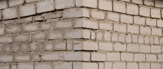 Brick wall in the house as a background
