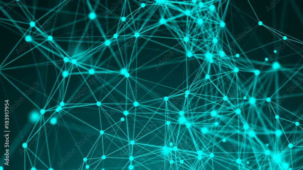 Poster abstract background, geometry surfaces, lines, digits and points. abstract grid seamless loop