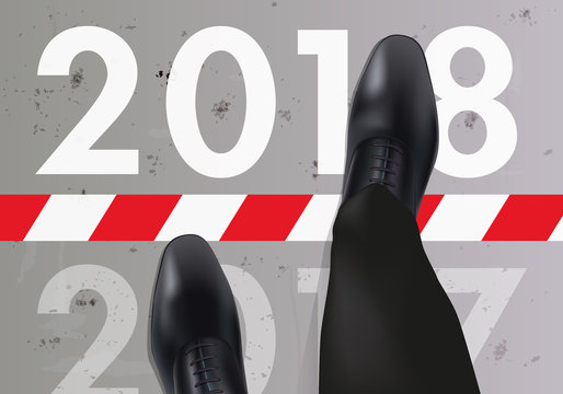 2018 - entreprise - objectif - challenge - carte de vœux - année - présentation - vision - perspective