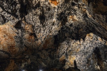 Underground cave texture closeup photo