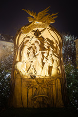 Nativity Scene on the Old Town Square in Prague, Czech Republic.