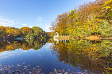 Autumn Impressions at City Park Lake Krefeld/ Germany