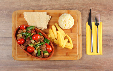 Beef with Vegetable in Casserolle dish