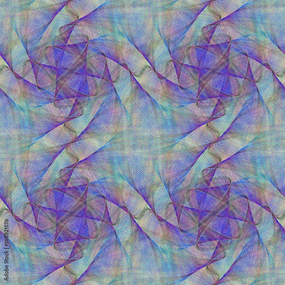 Poster colorful seamless computer generated fractal design pattern background