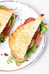 Sandwich, top view