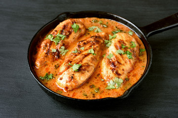 Chicken breast with tomato sauce