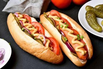 Homemade hot dogs