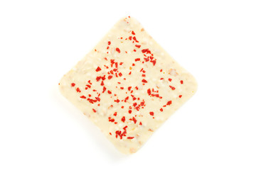 Luxury handmade chocolate bar on white background © torriphoto