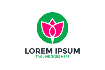 tree and leaf logo. vector illustration. editable