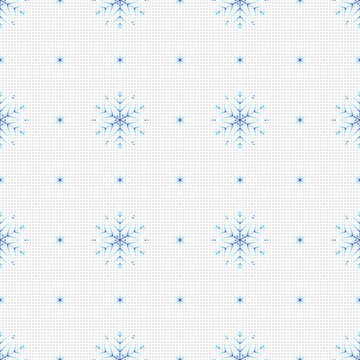 Snowflake pattern blue