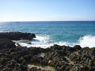 Waves. Sea ocean coast and water.